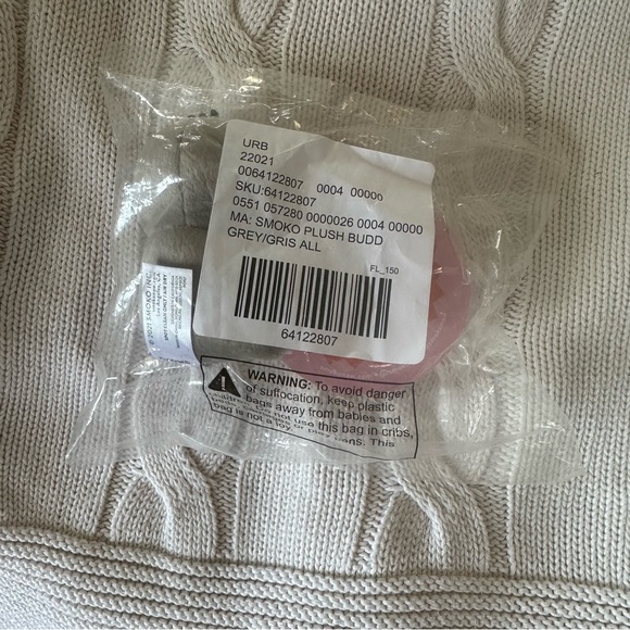 Smoko Sloan Sloth Clip On Plush - Picture 4 of 5